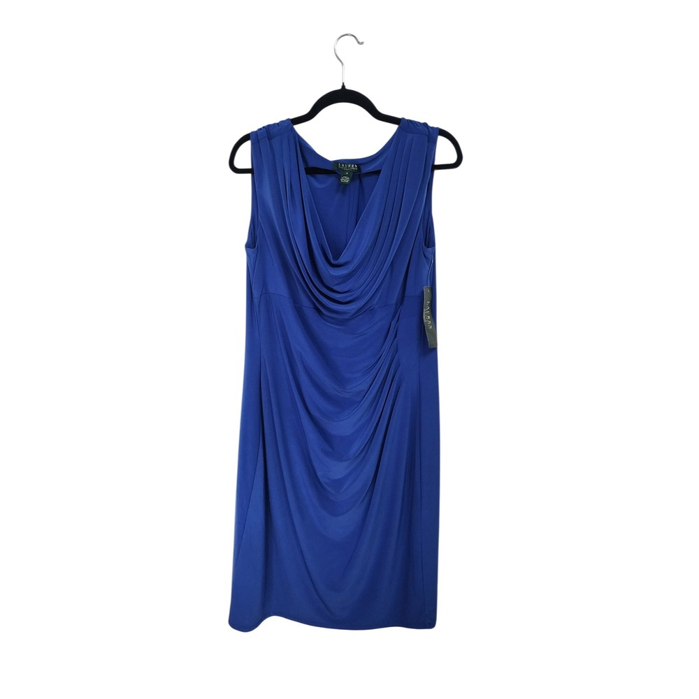 Lauren Ralph Lauren Sheath Dress Womens 18 Blue New With Tags